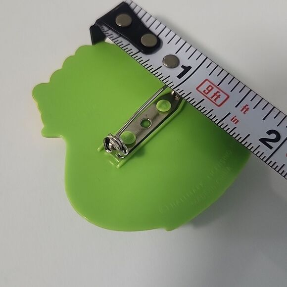 Green and Yellow Pot of Gold Brooch Hallmark - Picture 4 of 4